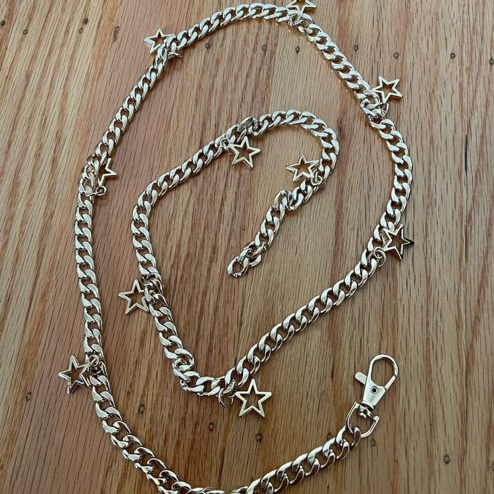 Gold star belt (medium) from brandy Melville